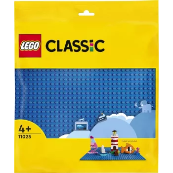 Placa de construção LEGO 11025 — placa de base azul 32x32 pinos, 250×250 mm