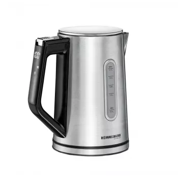 Chaleira elétrica Rommelsbacher WK 3000 — 1,7 L, 3000 W, Aço inoxidável e preto