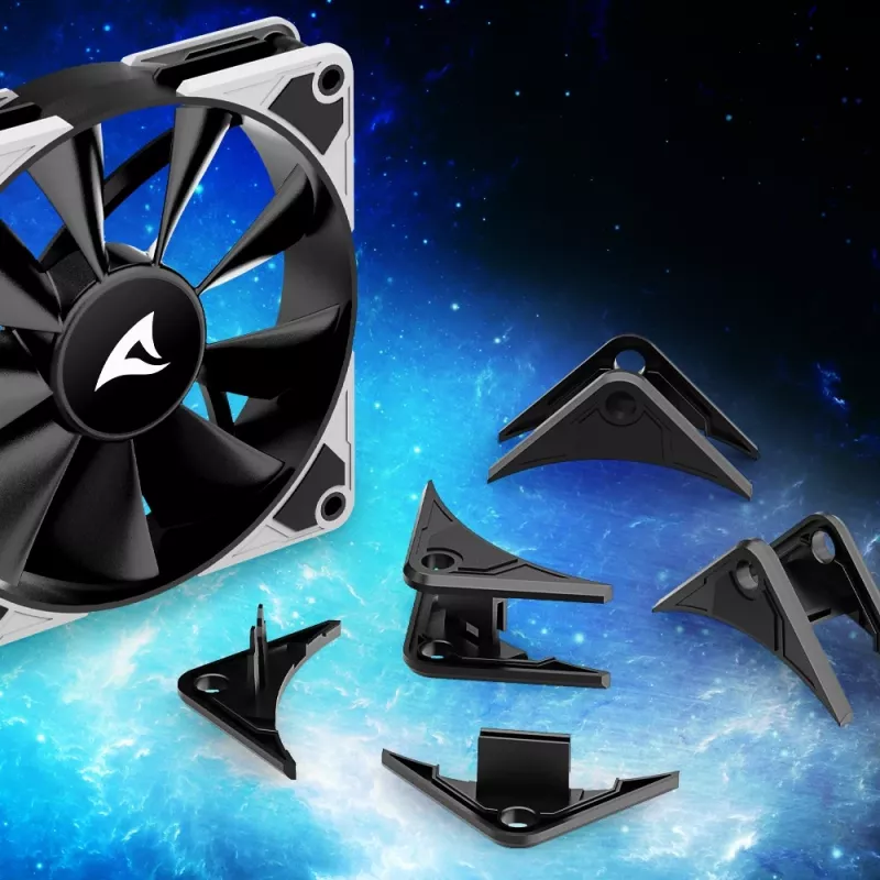 SHARKOON SilentStorm BW120 PWM Ventoinha para caixa 120mm
