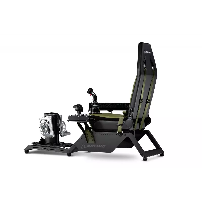 Assento de cockpit Next Level Racing Flight Simulator Boeing Military 396055 — assento especial de simulação de voo, compatível com manípulos de controlo e pedais