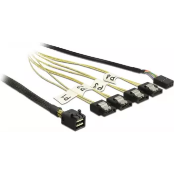 Cabo DeLOCK Mini SAS HD SFF-8643 para 4xSATA 0,5m