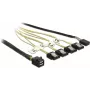 Cabo DeLOCK Mini SAS HD SFF-8643 para 4xSATA 0,5m