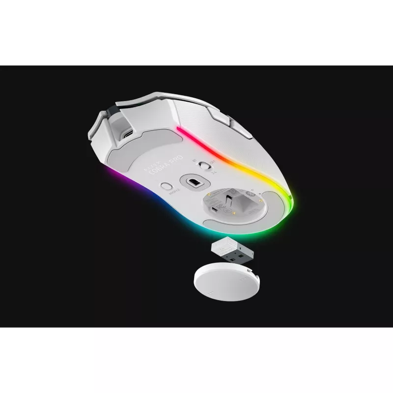 Rato gaming Razer Cobra Pro para destro RF Wireless + Bluetooth + USB Type-C ótico 30000 DPI