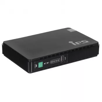 Fonte de alimentação MPL Power RouterUPS-30-PoE 30 W para interiores, 100–240 V, preto, 160×105×28 mm