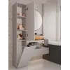 Armário alto para casa de banho com cesto Top E Shop NEL IV Kaszmir