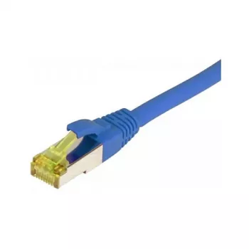 Cabo patch RJ45, CAT6A 500MHz, 0,5m, azul, S-STP (S/FTP), TPE/LSZH (Ultraflex), AWG26, com cabo bruto Cat.7, Synergy 21 (S217644)