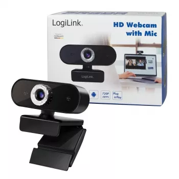 Webcam LogiLink UA0368 1280 x 720 píxeis