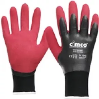 Luvas de trabalho Cimco 141243 preto vermelho XXL 2 unid.
