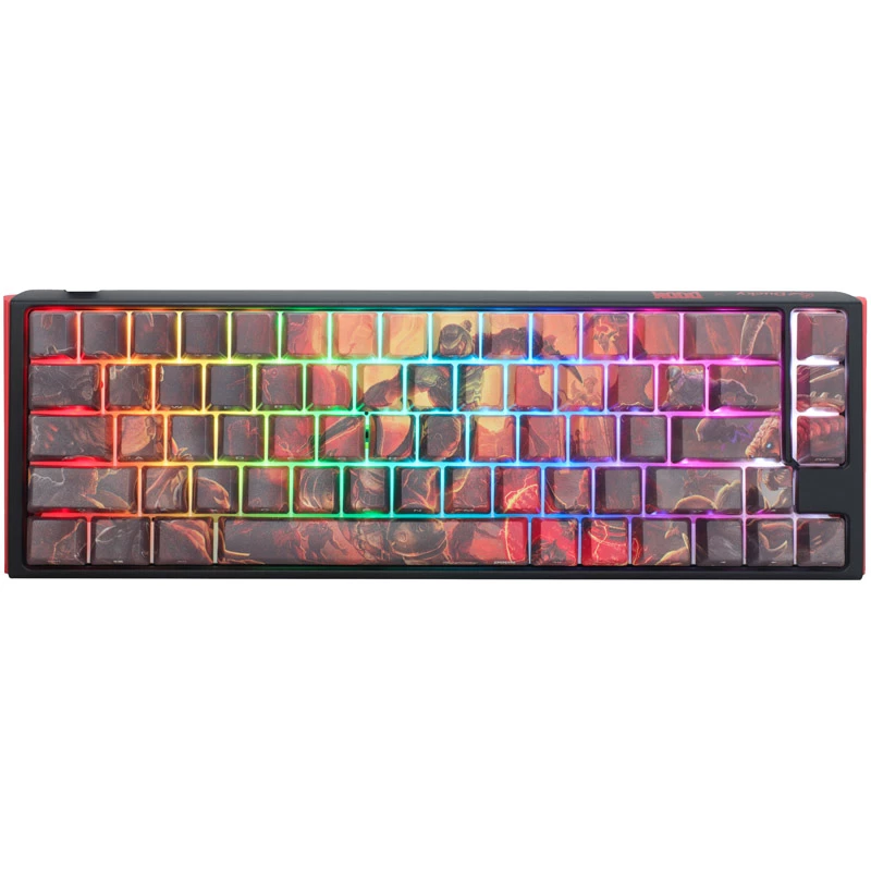 Teclado Ducky One 3 SF Doom Limited Edition, Gaming, USB, QWERTY, multicolor