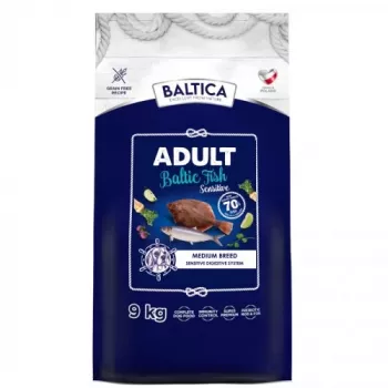 BALTICA Excellent Sensitive Ostseefisch raças médias - comida seca para cães - 9 kg
