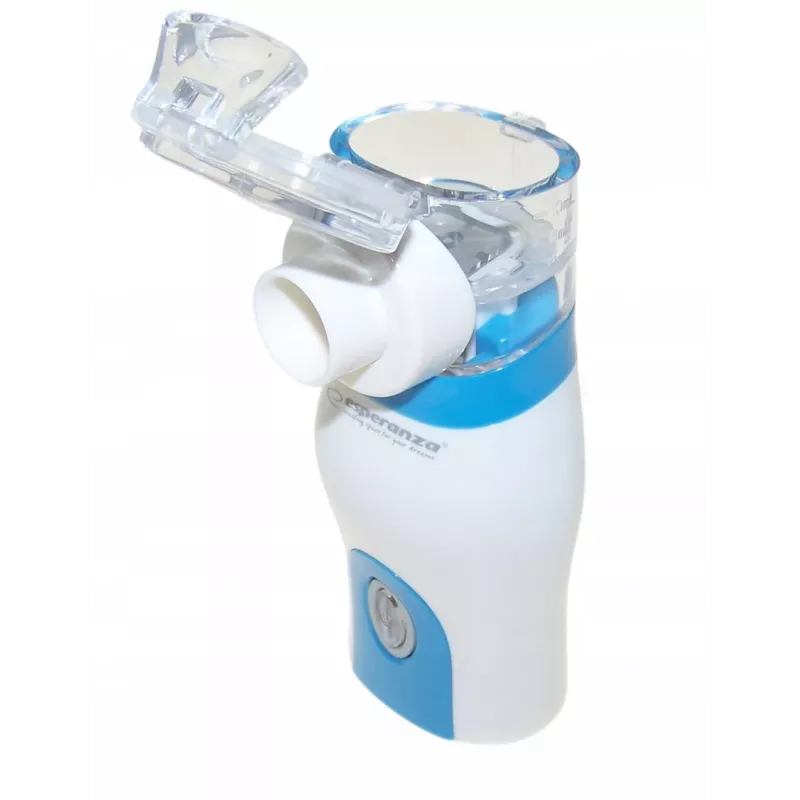 Inalador portátil ESPERANZA ECN005 — nebulizador de bolso compacto, 0,2 ml/min, 21 dB, USB, 2×AA