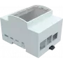 JOY-IT RPI CASE DIN4 - caixa para Raspberry Pi 4, calha DIN, cinzento/transparente (RB-CASEP4+07)