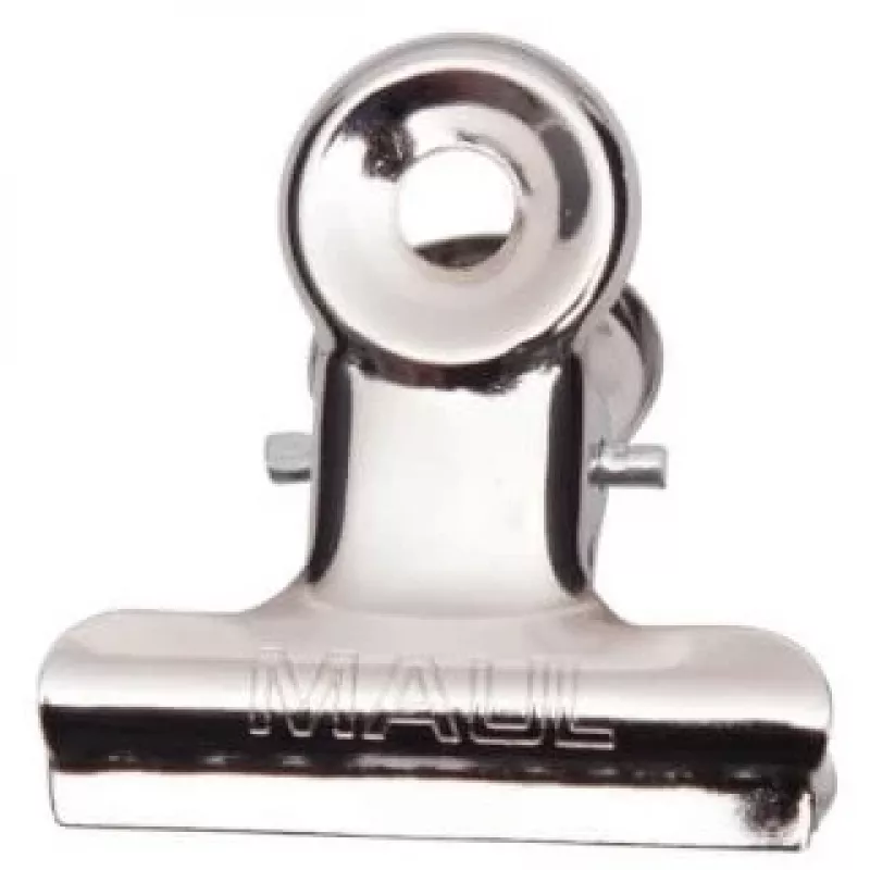 MAUL mola de carta em metal, cor: níquel, largura: 30 mm capacidade de aperto: 10 mm, embalagem de autosserviço (21730-96)
