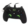 Esperanza EGG110K Vanquisher comando USB com fio para PC/PS3, com vibração, 12 botões, 2 manípulos analógicos, preto/verde