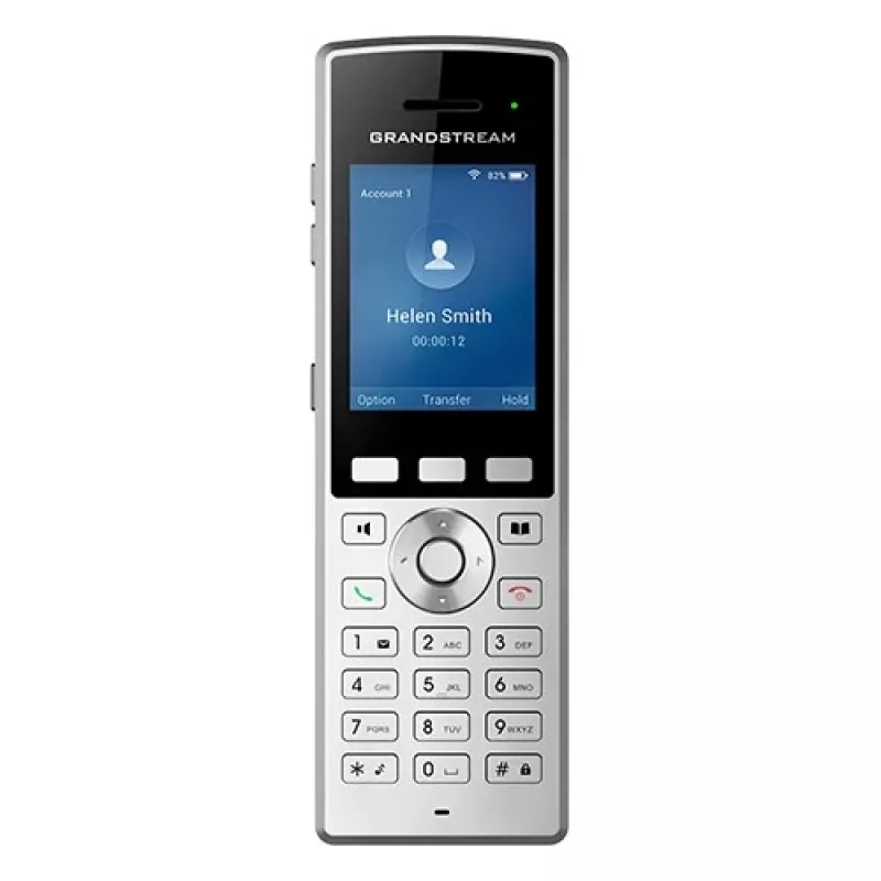 Grandstream Networks WP822 Telefone IP preto, prateado 2 linhas LCD Wi-Fi