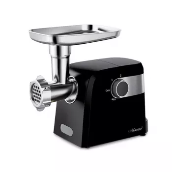Picadora de carne elétrica Maestro MR-854, 1500 W, 2 velocidades, 3 discos perfurados, acessório para salsichas, preto