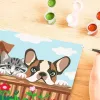 Conjunto de pintura Ravensburger CreArt – Cães e gatos (conjunto de pintar por números)