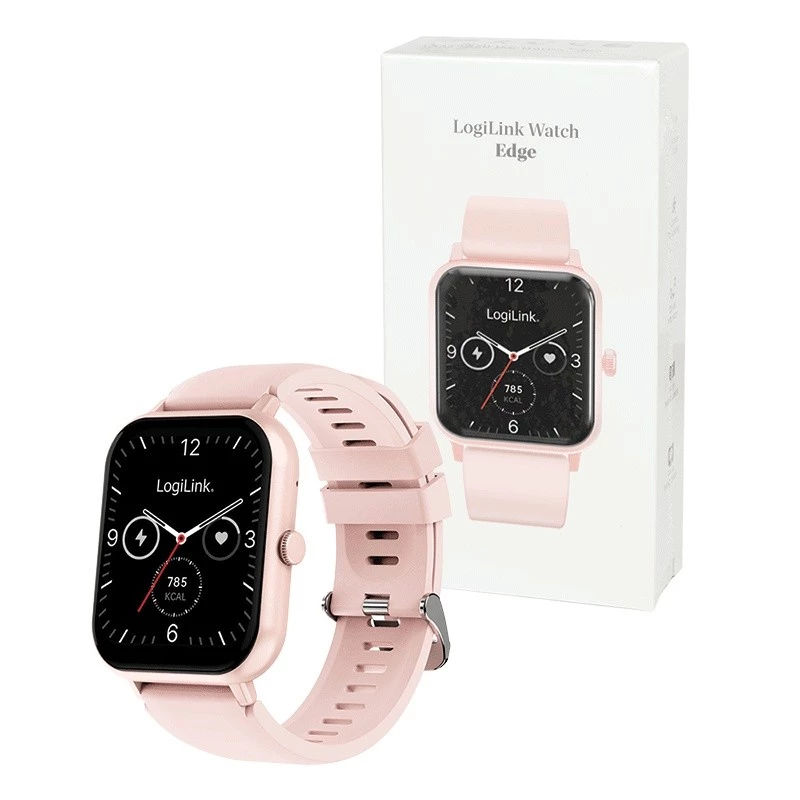 Smartwatch LCD, BT5.2 IP68, rosa