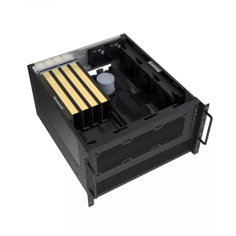 Caixa de computador SilverStone SST-RM600 ATX Preta