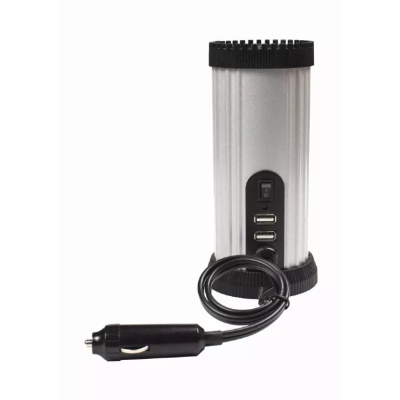 Adaptador/transformador de corrente Gembird EG-PWC150-01 para automóvel 150 W Preto, Cinzento