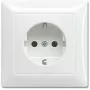 Tomada Busch-Jaeger tipo F 2P+E 250 V 16 A Branco