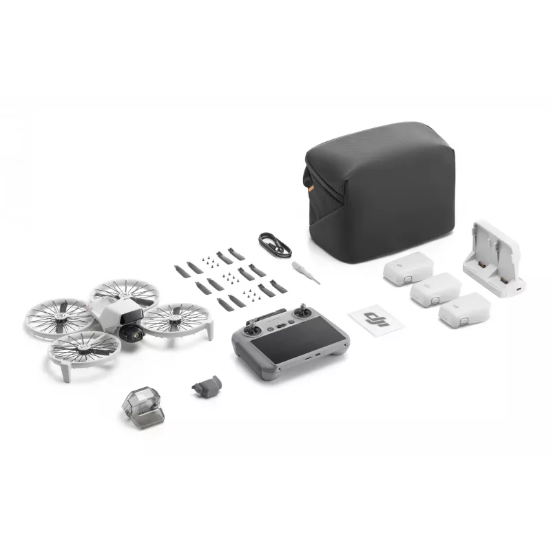 DJI Flip Fly More Combo (DJI RC 2) drone com câmara, 4K/60fps HDR, 48 MP, CMOS de 1/1,3″, 3 baterias