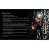 Lanterna frontal Nitecore HU2000, 10 LEDs, bateria de iões de lítio recarregável por USB, alumínio+policarbonato, IP68 à prova de água