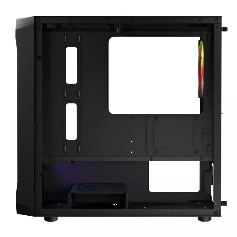 Caixa de computador Logic Concept Portos Mini ARGB Micro ATX preto