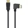Cabo DisplayPort Macho 90° > DisplayPort Macho, 8K / 144Hz (Preto, 2 metros, 1 ficha 90° lateral, 54 Gbit/s, DisplayPort 2.0 / 2.1)