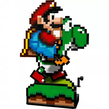 Brinquedo de construção LEGO Super Mario World Mario & Yoshi Conjunto 71438 — figuras interativas e elementos de jogo para construir