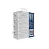 Adaptador de viagem de parede GEMBIRD TPA-1A2C20-02-W 20W — 1xUSB-A + 2xUSB-C, ficha tipo G, 100–250 V, branco