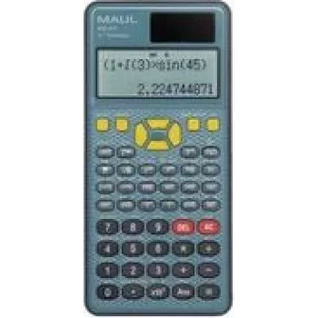 Calculadora de secretária Maul MSC 417 azul, preta, visor (dígitos): 10, alimentação solar/pilha (L x A x P) 8,5 x 2,1 x 16,1 cm (7270790)