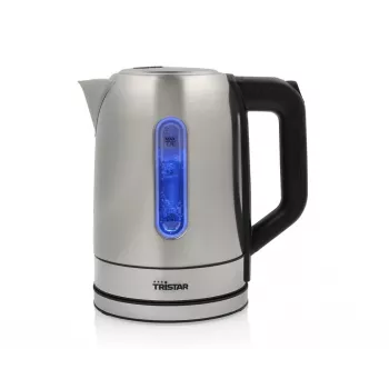 Chaleira elétrica Tristar 1,7 l 2200 W preta prateada