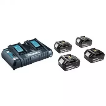 Fonte de alimentação MAKITA KIT 18V (BL1850Bx4+DC18RD) MAKPAC