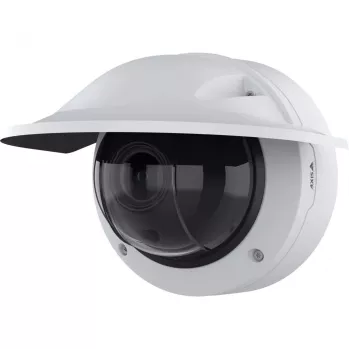 Câmara de vigilância IP AXIS Q3546-LVE — dome, interior e exterior, 2688×1512, CMOS 1/1,8 polegadas, 4,7–10 mm, zoom ótico 2,2x, rotação 360°