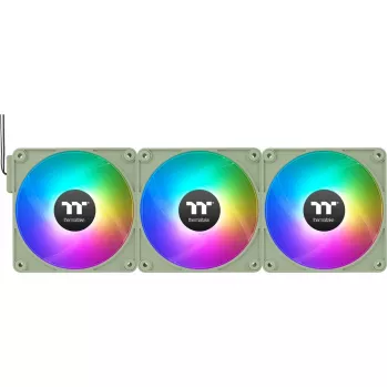 Ventoinhas de caixa Thermaltake CT120 EX Reverse ARGB Sync 120 mm pack de 3 – Matcha Green