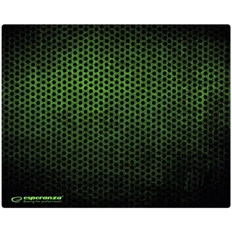 Tapete de rato ESPERANZA EGP102G — tapete gaming de borracha 300×240 mm, 3 mm, verde/preto, antiderrapante