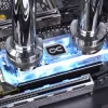 Dissipador de água para SSD Alphacool HDX Apex M.2 2280, acrílico aRGB