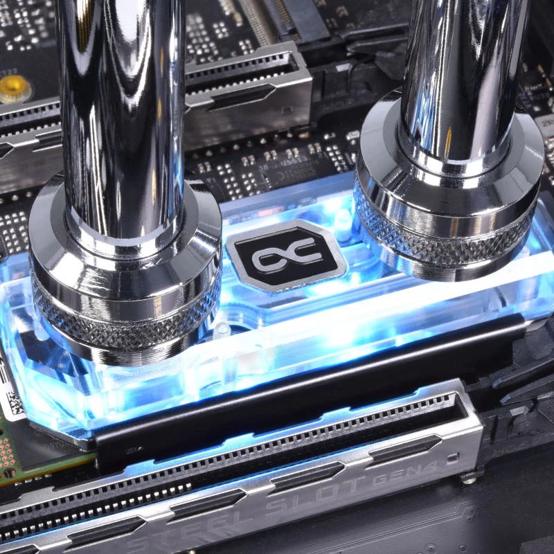 Dissipador de água para SSD Alphacool HDX Apex M.2 2280, acrílico aRGB