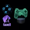 Lâmpada LED de mesa MANTA SNL122RGB decoração de luz 3D RGB, RGB com mudança de cor, alimentação USB