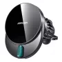 Carregador de automóvel sem fios Joyroom JR-ZS409 magnético, preto — suporte magnético Qi para smartphones