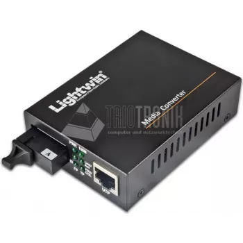 Conversor de rede Lightwin LWC-10/100/1000-WDM-S20-B 1000 Mbit/s 1550 nm monomodo preto (LWC-10/100/1000-WDM-S20-B)
