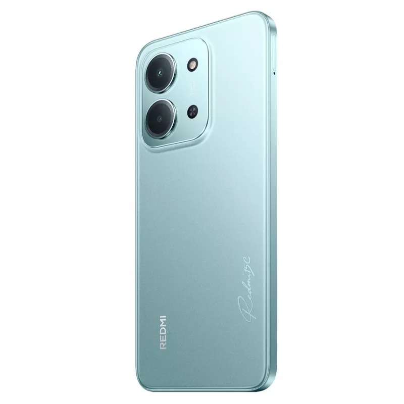 Smartphone Xiaomi Redmi 15C 6,9 polegadas 4 GB RAM 128 GB armazenamento verde menta, 6000 mAh, câmara traseira 50 MP, Helio G81-Ultra
