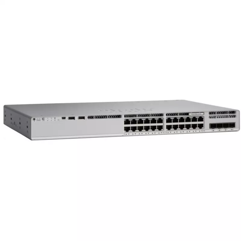 Cisco - Catalyst 9200 - Network Advantage - Switch - L3 - Smart - 24 x 10/100/1000 (PoE+) para montagem em rack