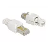 Conector de cabo DeLOCK 86415 RJ-45 branco
