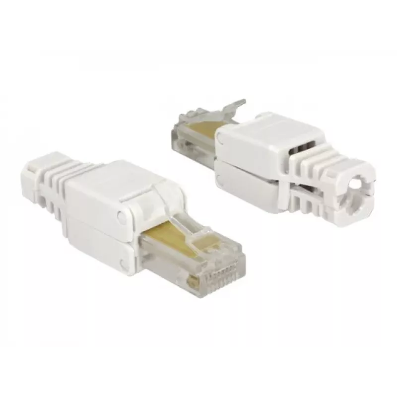 Conector de cabo DeLOCK 86415 RJ-45 branco