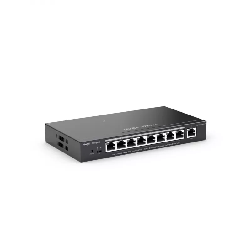 Ruijie Networks RG-ES209GC-P comutador de rede gerido Gigabit Ethernet (10/100/1000) Power over Ethernet (PoE) preto