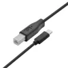 Cabo USB A para B TB 1,8 m — preto, para impressora