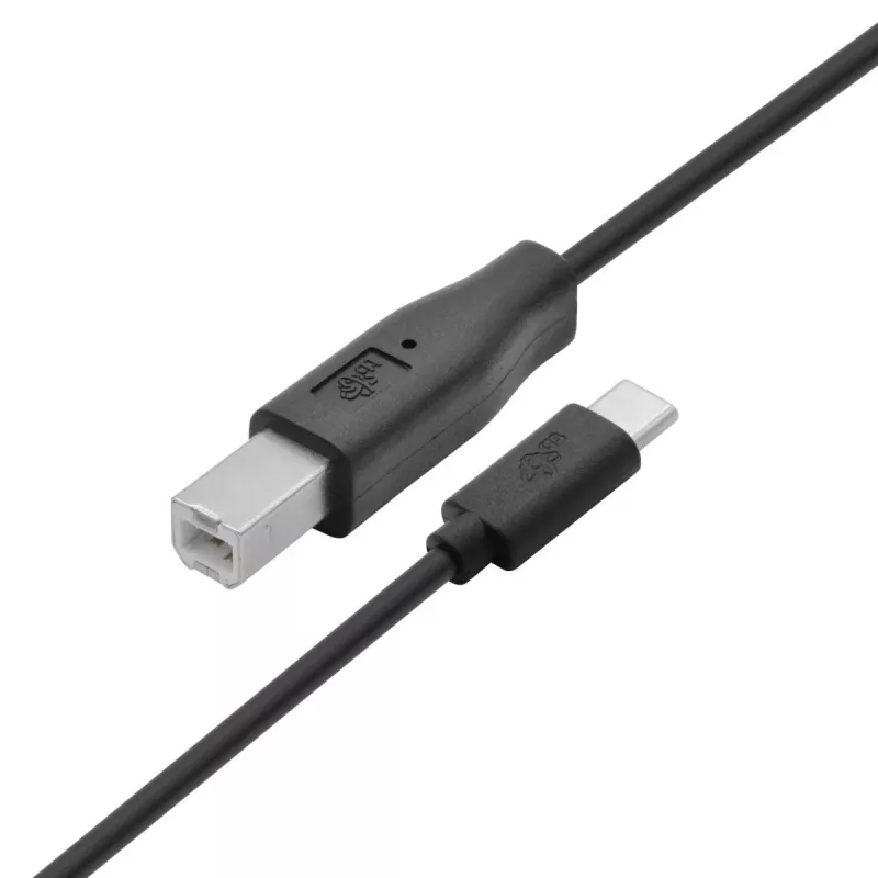 Cabo USB A para B TB 1,8 m — preto, para impressora