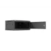 Armário de rack 19 polegadas para montagem na parede LANBERG 4U 600x450 mm preto com porta metálica